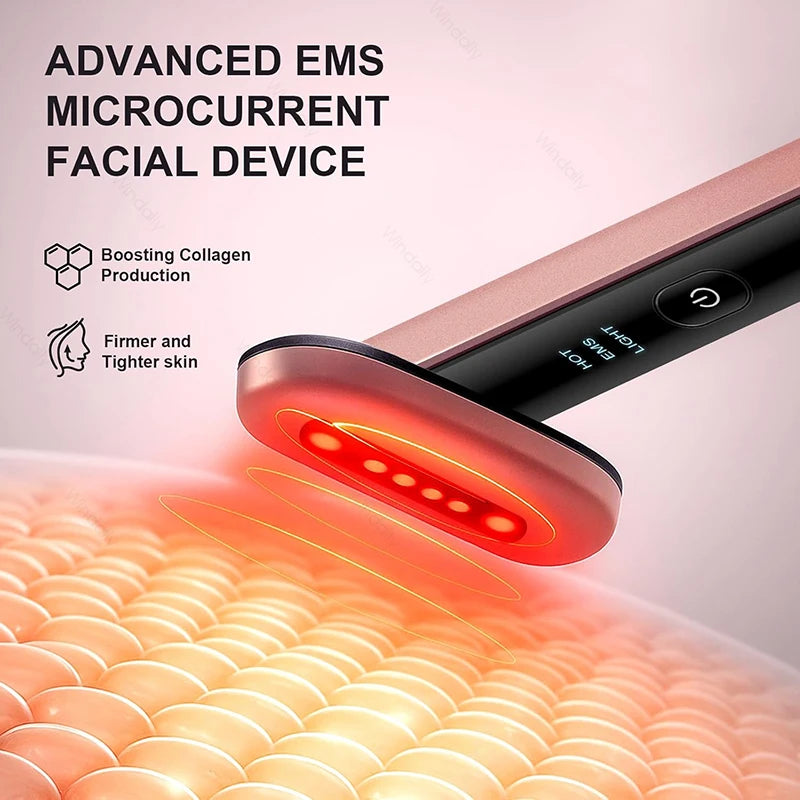 Red Light Therapy Microcurrent Beauty Wand For Clear Skin