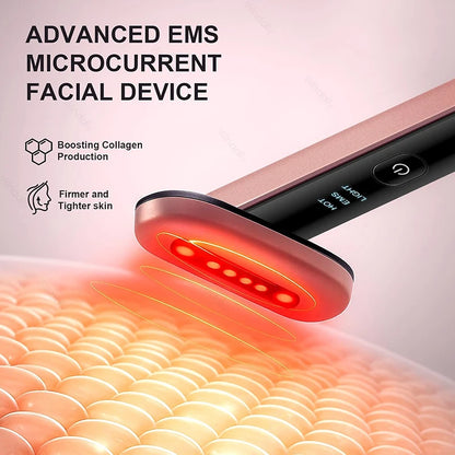Red Light Therapy Microcurrent Beauty Wand For Clear Skin